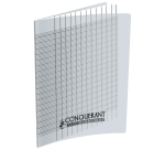 Cahier Deficients Visuels Conquerant Agrafe 170X220 96P 90G Seyes 2,5Mm Polypro Incolore