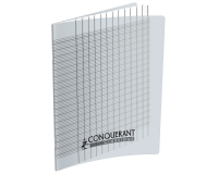 Cahier Deficients Visuels Conquerant Agrafe 170X220 96P 90G Seyes 2,5Mm Polypro Incolore