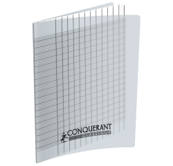Cahier Deficients Visuels Conquerant Agrafe 170X220 96P 90G Seyes 2,5Mm Polypro Incolore
