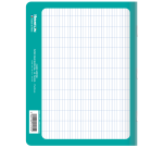 Cahier ardoise Conquerant classique agrafe 170x220 48p 90g seyes aqua