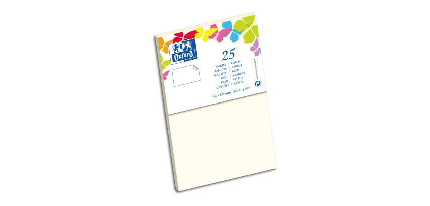 Carte de visite Oxford 82x128 x25 beige