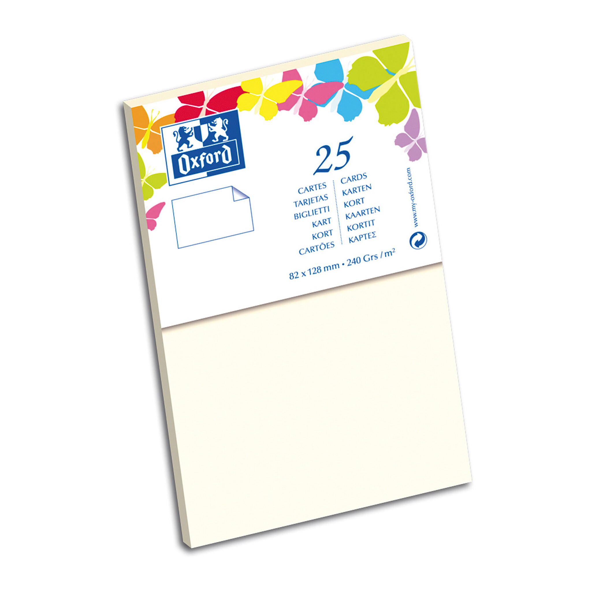 Carte de visite Oxford 82x128 x25 beige