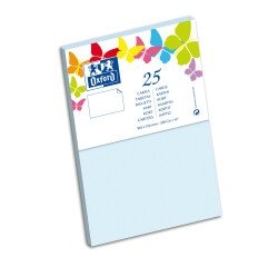 Carte de visite Oxford 100x150 x25 bleu ciel