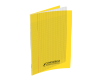 Cahier Conquerant Classique Agrafe 170X220 60P 90G Seyes Polypro Jaune