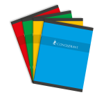 Cahier Conquerant 7 Agrafe 170X220 60P 70G Seyes Assorti