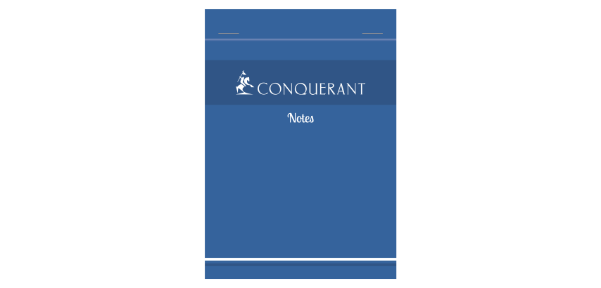 Bloc Conquerant Agrafe 105X148 200P 60G Q5/5 Bleu