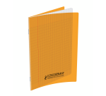 Cahier Conquerant Classique Agrafe 170X220 32P 90G Seyes Polypro Orange