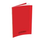 Cahier Conquerant classique agrafe 210x297 48p 90g seyes polypro rouge