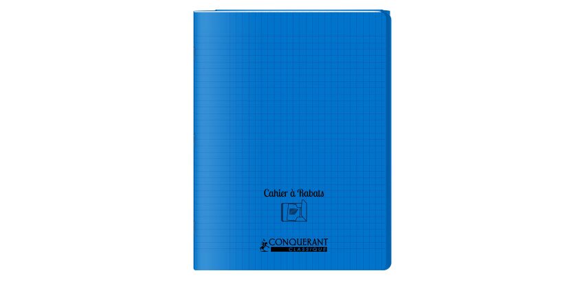 Cahier A Rabat Conquerant Classique Agrafe 240X320 48P 90G Seyes Polypro