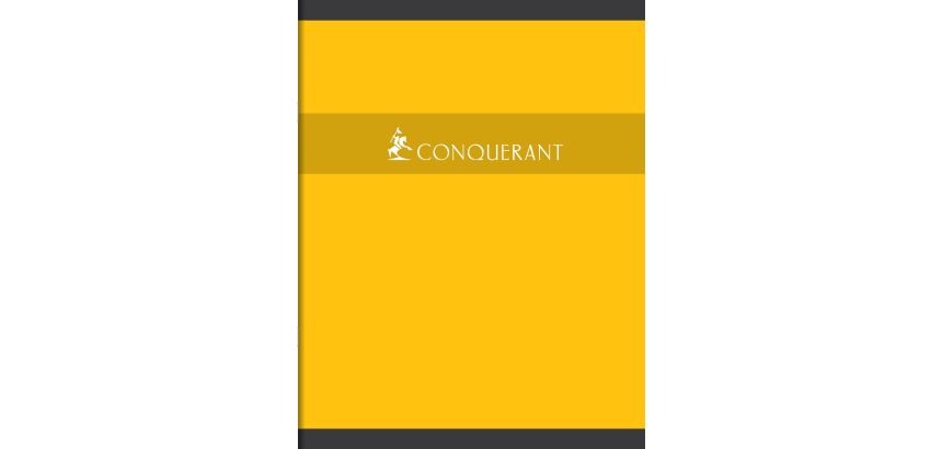Cahier Conquerant 7 Agrafe 170X220 60P 70G Seyes Assorti