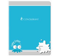 Cahier Conquerant 7 Agrafe 170X220 32P 70G Seyes 3Mm Assorti