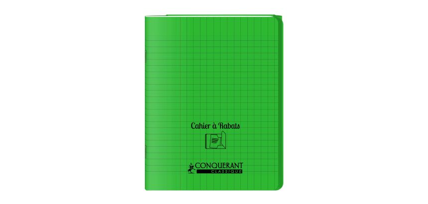 Cahier A Rabat Conquerant Classique Agrafe 170X220 48P 90G Seyes Polypro