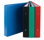 Classeur no name 17x22 dos 40mm 2 ann.ronds pvc assorti