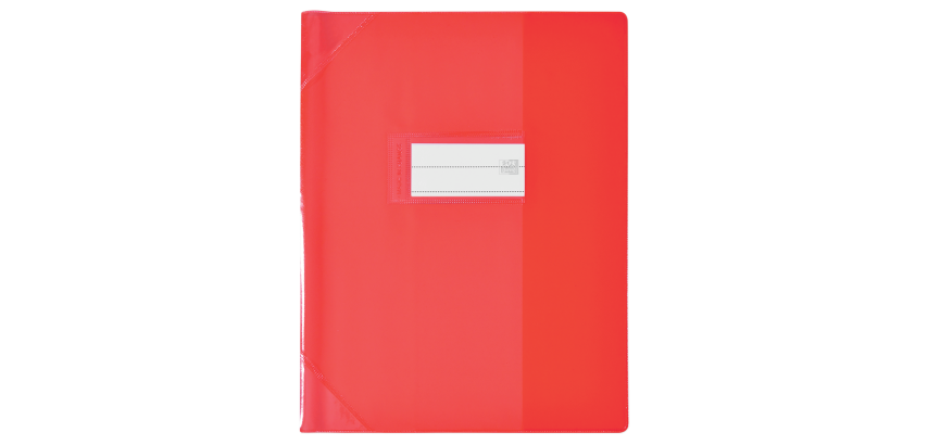 Protege-Cah Oxford Strong Line 17X22 Sans Marque Page Pvc150 Translucide Rouge