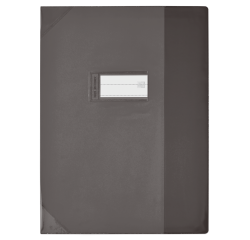 Protege-cah Oxford strong line 24x32 sans marque page pvc150 translucide noir
