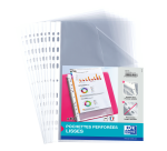 Lo de 100 pochettes perforées Oxford a4 polypro lisse 5/100éme incolore