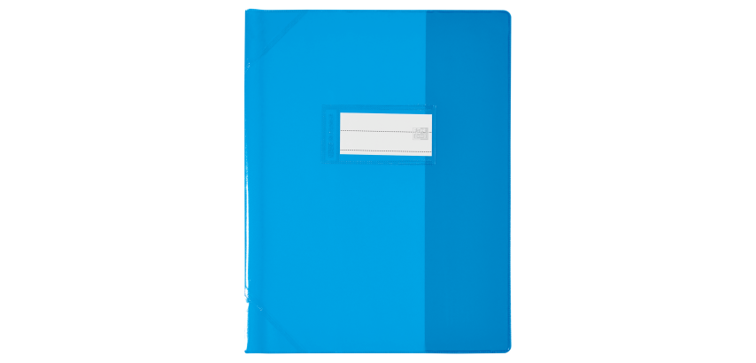 Protege-Cah Oxford Strong Line 17X22 Sans Marque Page Pvc150 Translucide Bleu