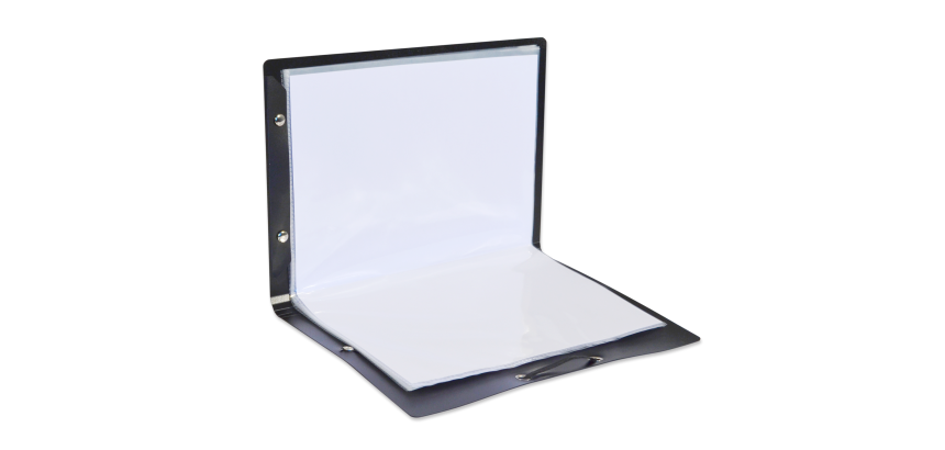 Protège-documents Oxford osmose A4 plié en A5 10 pochettes polypro noir