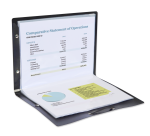 Protège-documents Oxford osmose A4 plié en A5 10 pochettes polypro noir