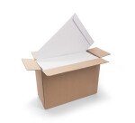 Pochette sans marque 229x324 90g kraft blanc auto adhesive