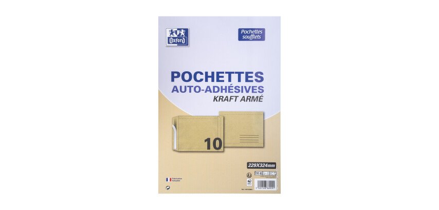 Pochette Oxford 229X324 X10 Auto Adhesive Arme A Soufflet