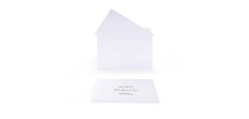 Paquet De 15 Cartes De Visite + 15 EnveloPPes Auto Adhesives 90X140