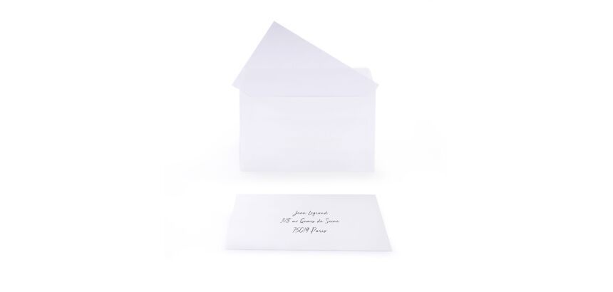 Paquet De 15 Cartes De Visite + 15 EnveloPPes Auto Adhesives 90X140