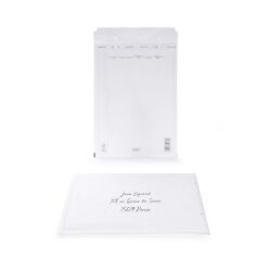 Paquet De 4 Pochettes 230X340 Kraft Blanc Auto Adhesive Matelassées