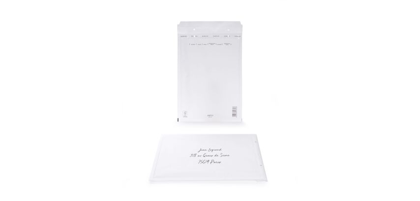 Paquet De 4 Pochettes 230X340 Kraft Blanc Auto Adhesive Matelassées
