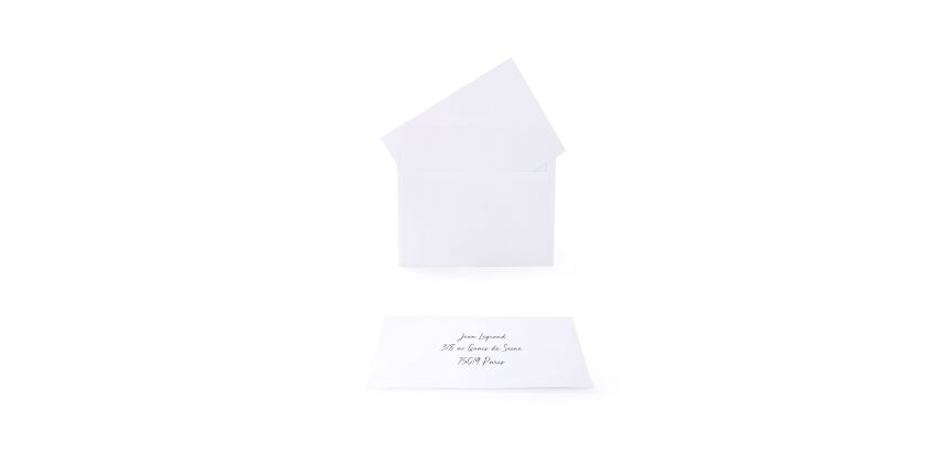 Paquet De 15 Cartes De Visite + 15 EnveloPPes 114X162 Oxford