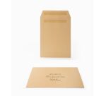 Pochette Sans Marque 162X229 90G Kraft Blond Autocollante