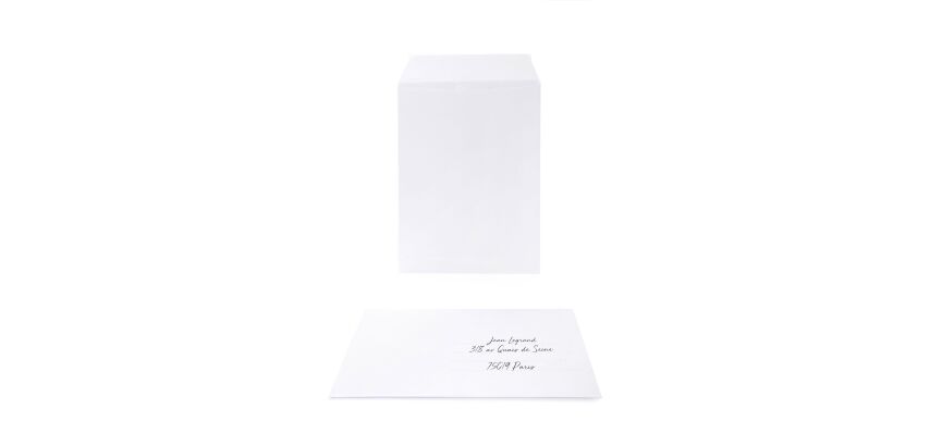 Pochette Oxford 162X229 X25 Kraft Blanc Auto Adhesive