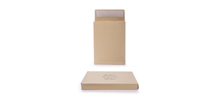 10 Pochettes Oxford Kraft 162X229X30 Auto Adhesive A Soufflet