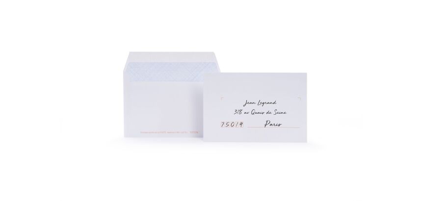 Paquet de 100 enveloppes 114x162 blanc 80g bong