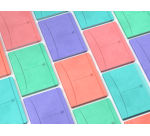 Cahier Oxford Signature Brochure Rembordee 148X210 160P Optik P. Ligne 6Mm+Tag 5 Assorti Pastel