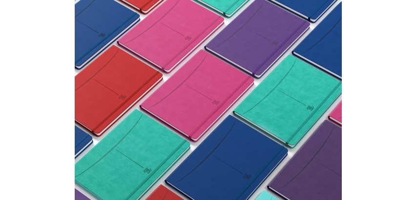 Cahier Oxford Signature Brochure Rembordee 185X250 160P Optik P. Q5/5+Tag Assorti