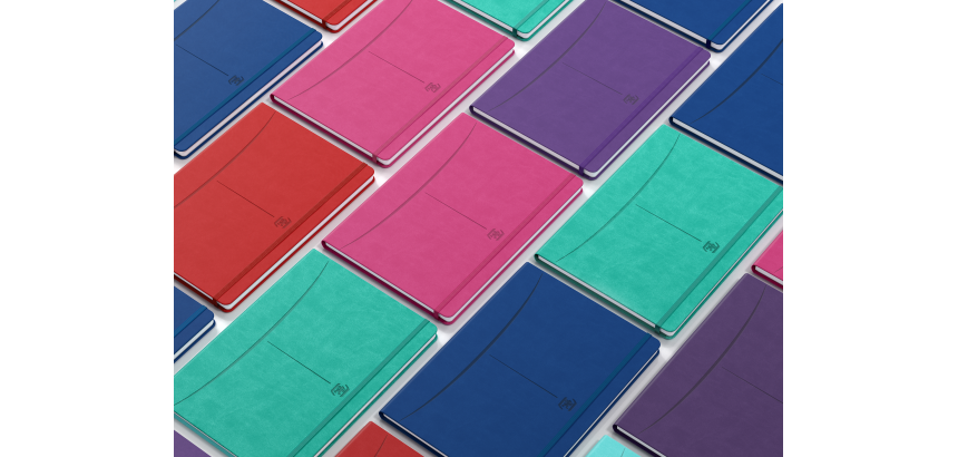 Cahier Oxford Signature Brochure Rembordee 185X250 160P Optik P. Q5/5+Tag Assorti