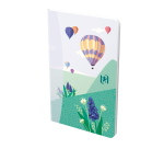 Carnet Oxford horizons agrafe 90x140 60pages ligne 6mm assorti