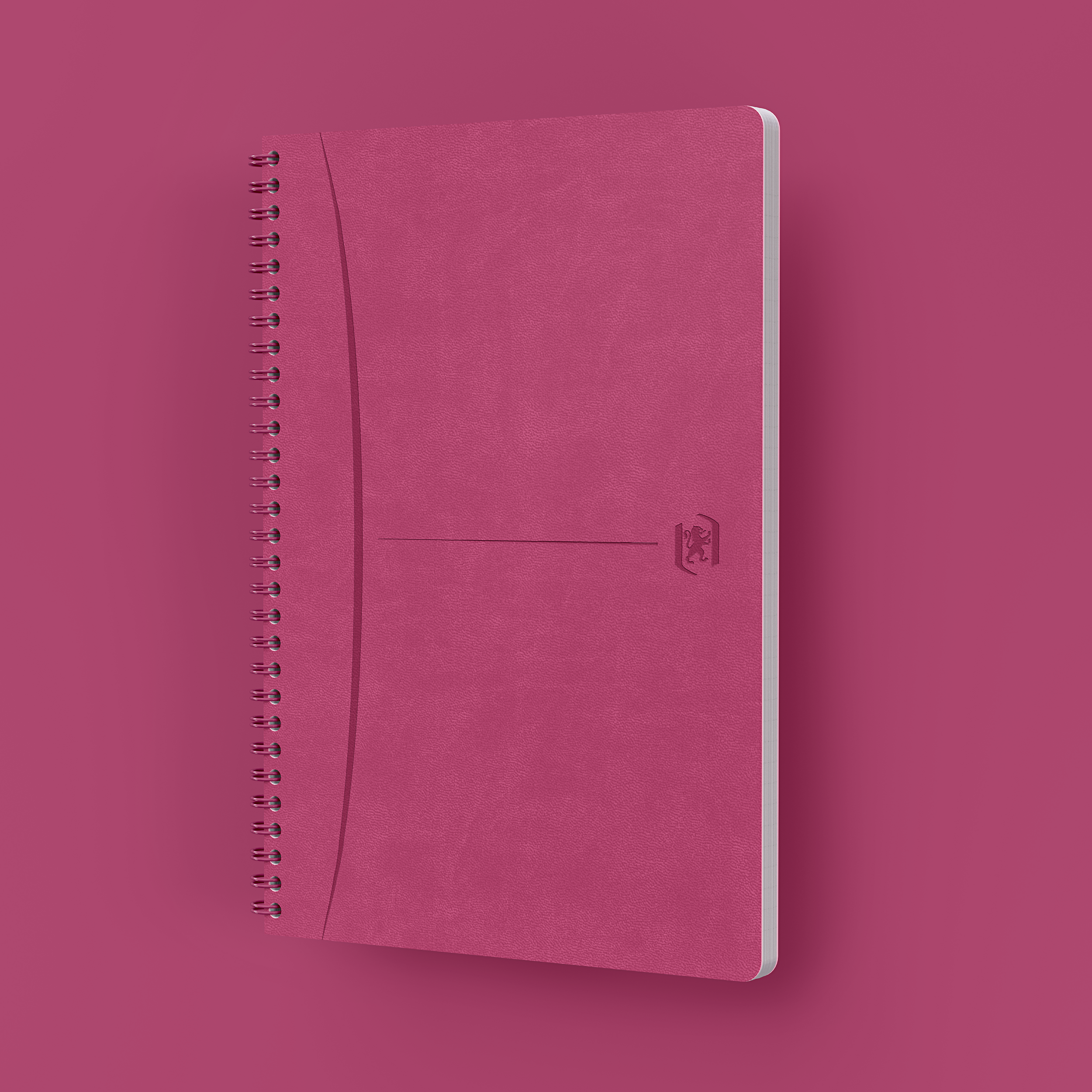 Cahier Oxford signature integrale 148x210 160pages ligné 7mm fuschia