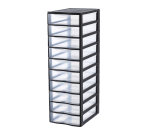 Tour rangement sundis orgamix 10 tiroirs pp noir