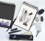 Sketchbook Oxford art integral 219x285 100p 100g uni noir