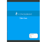 Cahier Conquerant 7 agrafe 170x220 48p 60g seyes assorti