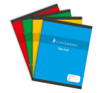 Cahier Conquerant 7 agrafe 170x220 48p 60g seyes assorti