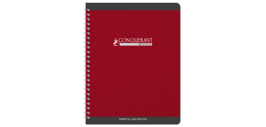 Cahier Conquerant 7 Integrale 170X220 180P 70G Q5/5 Recycle Assorti