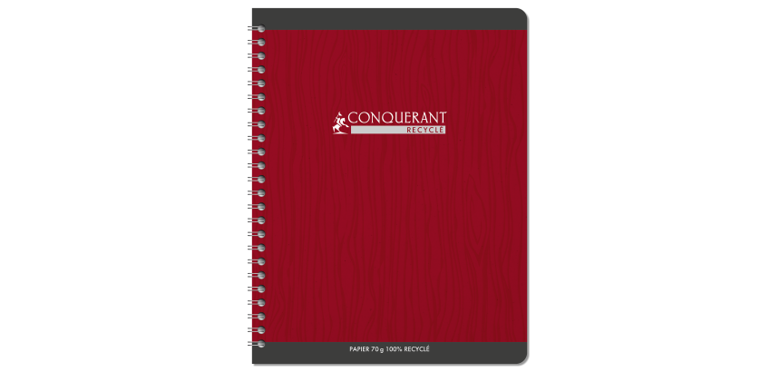 Cahier Conquerant 7 Integrale 170X220 180P 70G Q5/5 Recycle Assorti