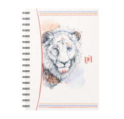 Carnet boho chic Oxford integrale 105x148 100pages quadrillé 5/5 assorti