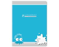 Cahier Conquerant Classique Agrafe 170X220 32P 90G Seyes 3Mm Assorti