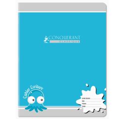Cahier Conquerant Classique Agrafe 170X220 32P 90G Secail 2,5Mm Assorti