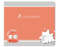 Cahier Conquerant 7 Agrafe Paysage 170X147 24P 70G Double Ligne 3/10 Assorti