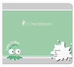 Cahier Conquerant 7 Agrafe Paysage 170X147 24P 70G Double Ligne 3/10 Assorti